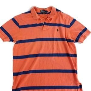 Polo By Ralph Lauren Salmon and Blue Vintage Sz L